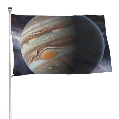 Flag 24x35 in Garden Flag for Outside Jupiter Landscape Holiday Flag Large Banner with Brass Grommets Fade-Resistant Outdoor Flag for Home Decor Farmhouse Yard Flag for All Seasons