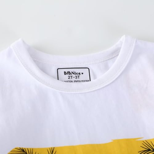 Image of Toddler Boy Clothes Kids Summer Cotton Outfits Shirt Short Sets Size 2-7