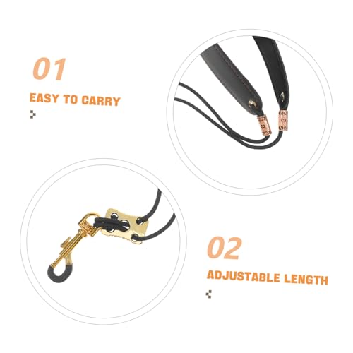 TOGEVAL Adjustable Saxophone Strap Clarinet Lanyard Comfortable Material Neck Support for All Saxophones and Soprano for Beginners