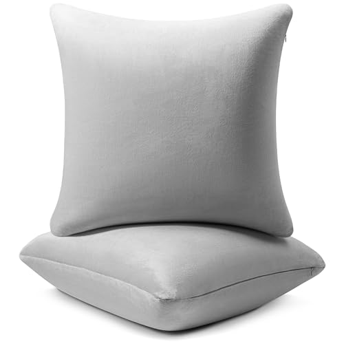 Image of AM AEROMAX 22 x22 Pillow Insert (Pack of 2) Memory Foam Throw Pillow Insert Sham Square for Decorative Cushion Bed Couch Sofa Without Deform After Longtime Use(Grey)