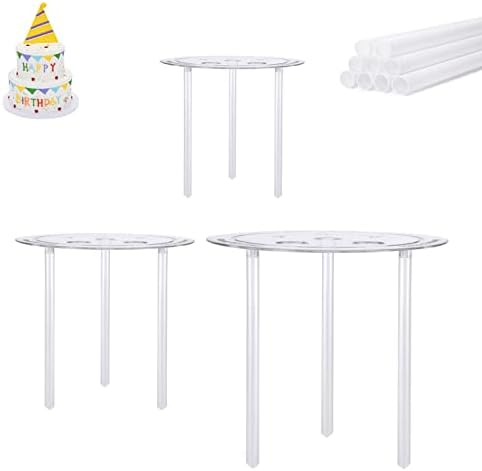 Petallica Multi-Layer Cake Stand Straw Kit – Clear Plastic Dowel Rods For Tiered Cakes