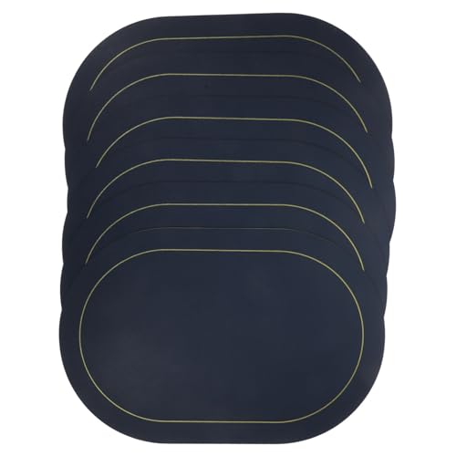 Sets de table cuir antidérapants Zerodeko lavables et imperméables pour table à manger
