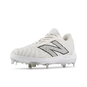 New Balance Men's FuelCell 4040 V7 Metal Baseball Shoe, Optic White/Raincloud, 10.5 product image