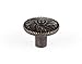 Hickory Oval Knob Finish: Barcelona, Size: 1.25" H x 1.5" W x 0.5" D