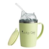 Schnabeltasse für Erwachsene, auslaufsicher, 350 ml, Flüssigkeitsbehälter, auslaufsichere Tassen für Senioren, Patienten, Pfleger, postpartale Frauen, Zuhause, Krankenhaus, Nachttisch, Rehabilitation