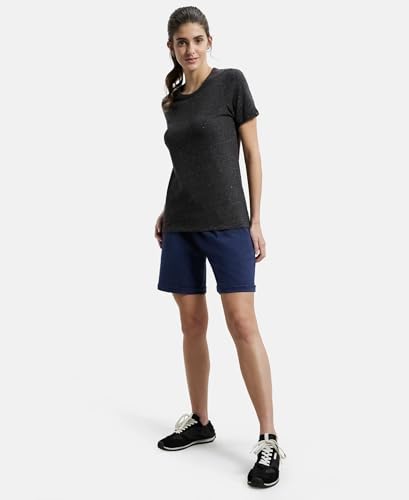 Image of Jockey AW23 Women's Super Combed Cotton Rich Regular Fit Shorts with Side Pockets