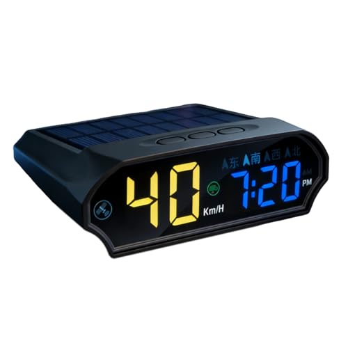 Pantalla solar Heads Up   4,7x3,9x1,6 pulgadas, HUD GPS para coche, proyector de velocidad LED | Pantalla de parabrisas universal, datos de conducción en tiempo real para la gestión de flotas de despl