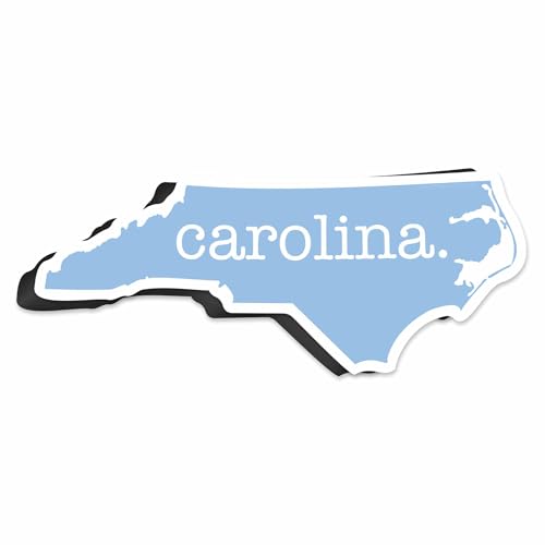 Imán decorativo flexible azul de Carolina del Norte