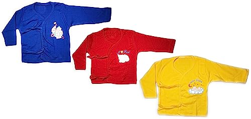 Image of TANGY Adorable Newborn Dress with Built-in Mittens for Extra Warmth and Style Top Set (Pack of 3)