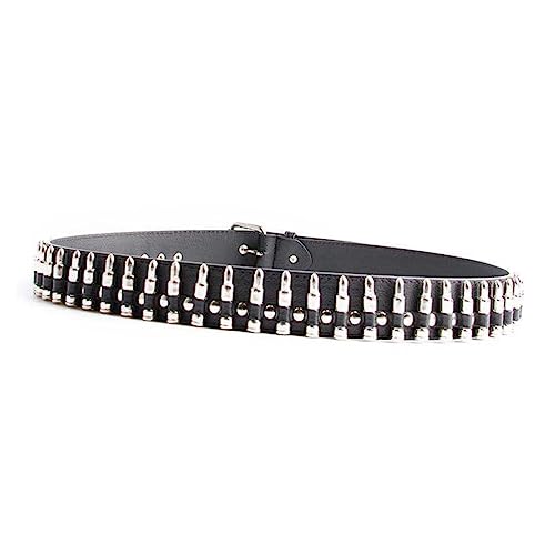 Beaupretty Men's Punk Style Bullet Belt Versatile Waistband Fashionable Artificial Leather Adjustable Size for Casual and Dress Wear4
