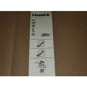 LENOX 20585156R 12" BI-METAL NAIL-EMBEDDED WOOD RECIPROCATING SAW BLADES(SOLD 5 PER PACK)
