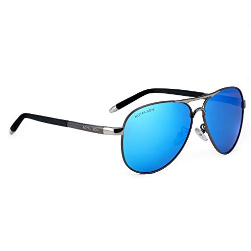 Image of ROYAL SON Men Aviator Polarization Sunglasses