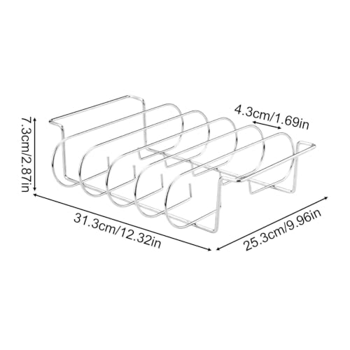 Soporte para costillas de acero al carbono ideal para barbacoas de camping y jardin 5