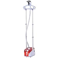 HOMCOM Défroisseur vapeur vertical 1800 W 36 g/min, steamer autonomie 50 min, repasseur vapeur vertical avec réservoir d'eau de 1,8 L, plateau en aluminium et tige télescopique, prêt en 35s, or HOMCOM Défroisseur vapeur vertical 1800 W 36 g/min, steamer autonomie 50 min, repasseur vapeur vertical avec réservoir d'eau de 1,8 L, plateau en aluminium et tige télescopique, prêt en 35s, or