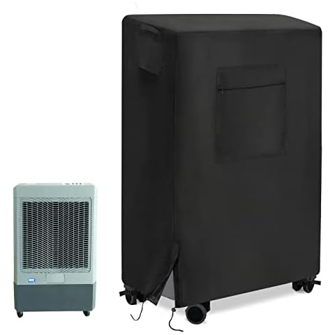 Guisong Evaporative Cooler Cover for Hessaire MC61V/MC61M Portable Evaporative Cooler, Cover for Swamp Cooler/Water Air Conditioner/Outdoor Air Conditioner Cover