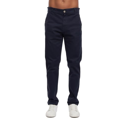 Chino ROYSDEN Crosshatch pour homme en bleu marine taille 42 FR court