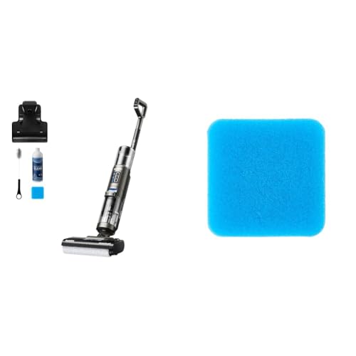 Eureka Rapidwash NEW430 Kabelloser Nass Trockensauger Set | Staubsauger mit Wischfunktion | Selbstreinigungs- und Trockenfunktion + hochwertigen Baumwollfilter