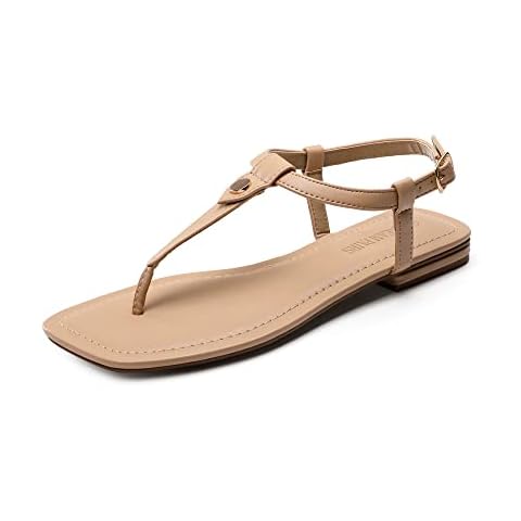 DREAM PAIRS T-Strap Flat Sandals Cover