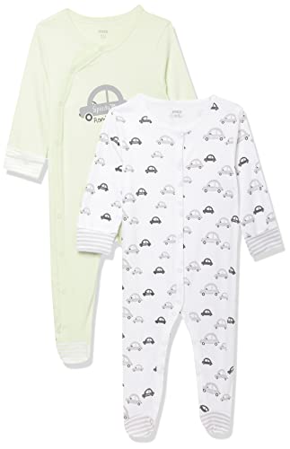 Image of Max Boy's Cotton Baby Printed Anti-Bacterial Relaxed Sleepsuit - Pack of 2