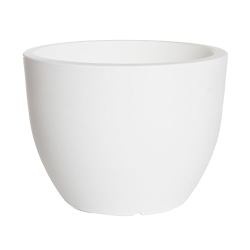 Pot de fleur Ordesa Ø40 cm blanc pour terrasse et salon