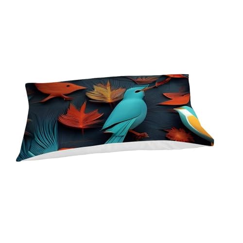 Housse de couette imprimé 3D animaux volants en microfibre douce l'Oiseau Bleu