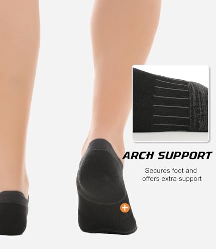 BAMBOO COOL No Show Socks Men Low Cut Ankle Short Socks for Men Casual Athletic Socks with Non Slip Grip4