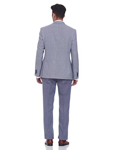 Image of Raymond Wool Blend Men's Full Sleeve Contemporary FIT Dark Blue Formal Suit