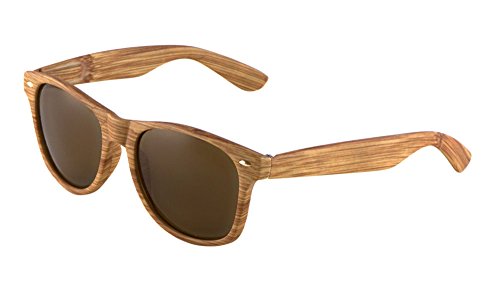 Wood Print Frame Classic Sunglasses W-696-WD
