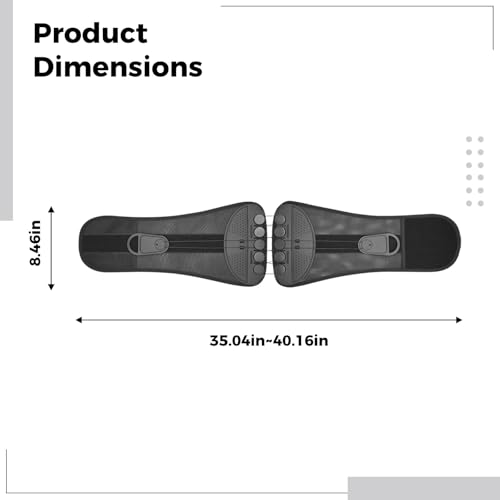 Soporte de cintura lumbar unisex con doble tirón y poleas ajustables 6