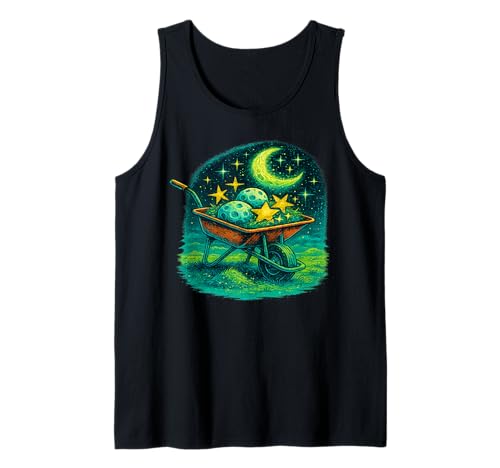 Paisajismo Celestial - Jardín cósmico, floración Astral, Surrealista Camiseta sin Mangas