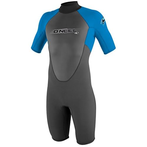 O'Neill Wetsuits Jungen Youth Reactor Spring Neoprenanzug, Graphite/Brtblu, 8 Jahre