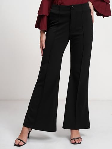 Image of Tokyo Talkies Women Flared High Rise Bootcut Trouser