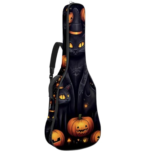Housse de guitare Halloween citrouille pour transporter votre basse en répétition et cours