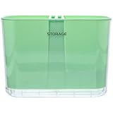 Garneck Caja Organizadora de Cubiertos y Palillos de Cocina, Soporte Drenante Verde, Plástico Resistente, Multifuncional para Encimera, Adecuado para Almacenamiento y Organización