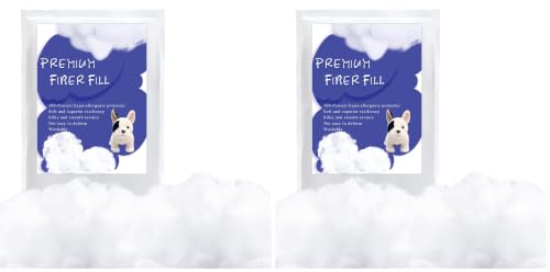 Image of BUTUZE 4.4lb Polyfill Stuffing, (4.4lb-2.1oz) Fiberfill for Crafts, Polyester Fiber Fill, Resilience Fill Fiber for Stuffing Pillow and Home Decoration Projects (Pack of 2)