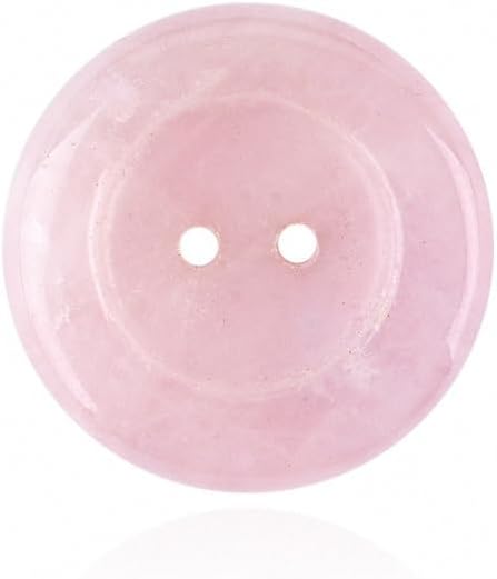 Natural Stone Button 30mm Round Crystal Sewing Buttons, Large Hole DIY Craft Garment Accessories, Decorative Coat Sweater Bag Clothing Fastener (Sodalite （ 1 PC)