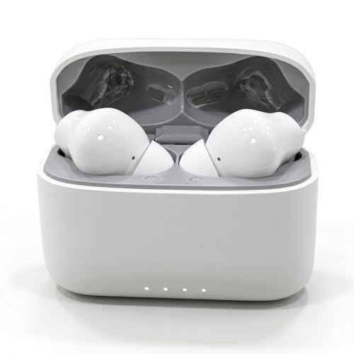 Image of Pods Black Gold Edition Bluetooth 5.3 Wireless Earbuds with ENC Noise Cancellation, 10mm Drivers, 30+ Hours Playtime, Smart Touch Control, Type-C Fast Charging, Deep Bass TWS Earphones (White)