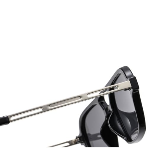 Lunettes de soleil rétro léopard en alliage classique vintage chic - 5