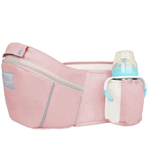 Bolsa Canguru Ergonômico Bebê Mãe Premium 12 Posições 3 Em 1 cor Rosa