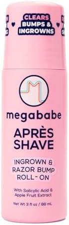 Megababe Après Shave Roll-On, Ingrown & Razor Bump Treatment, 3 fl oz