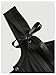 SHENHE Women's Bow Tie Lace Up Vintage Corset Bustier Backless Fitted Sleeveless Crop Tops Black Small