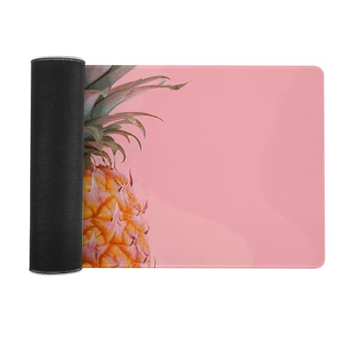 Tapis de souris de jeu LED ananas grand format imperméable pour bureau