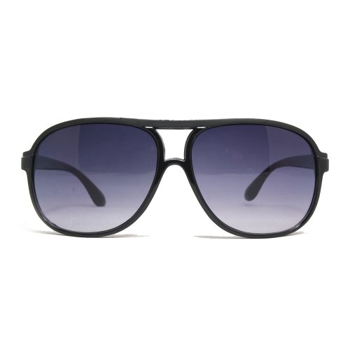 Sunglasses Plastic Aviator Classic Tear Drop Square Shape with Double Brow, Large