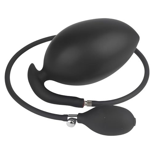 Aufblasbarer Doppel-Schicht Silikon Analplug - Riesiger Anal Dildo, Prostata Massager, Erweiterbarer Butt Plug für Männer, Frauen und Anfänger - Sexspielzeug mit einstellbarer Größe