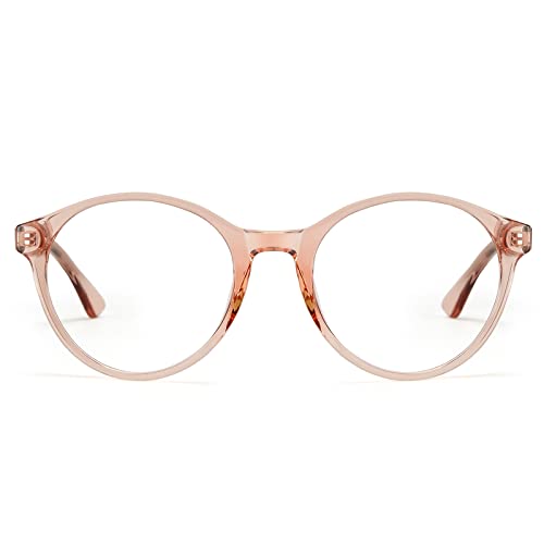 Cyxus 2023 Round Blue Light Glasses For Women Fashion Computer Blue Blocking Glasses Tr90 Frame Anti Glare And Eye Strain #TOP1