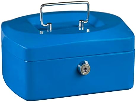 Idena 50033 - Kasa Mini, wymiary 125 x 95 x 60 mm, kolor niebieski, 1 szt.