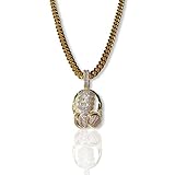 Music Headset DJ Headphones Microphone Baguette Custom Pendant Iced Diamond cz Necklace Men Women 925 Italy Men's Choker Chain, 14k Gold Miami Cuban 6mm Chain Necklace Choker, Diamond Pendant (20)