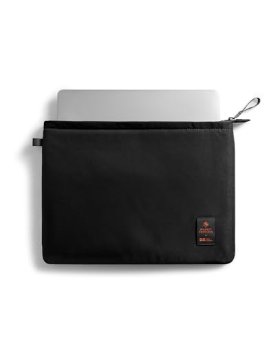 Image of DailyObjects Solid Skipper Sleeve | Stylish Durable Poly Cotton Canvas Material for Laptops & iPads | Zip Closure & Soft Cotton Inner Lining with Printed Slip Pockets