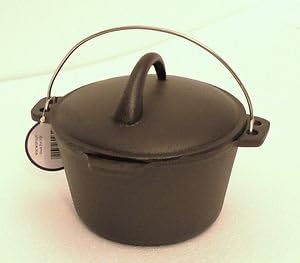 Warrior Stoves WSCWSP1QT Cast Iron Stock Pot / Dutch Oven Approx. 1Qt Camping Bushcraft Kitchen