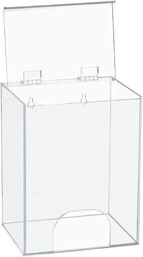 Inevibe Hairnet Dispenser and Glove Holder, Universal Acrylic Storage for Beard Covers, Safety Glasses, Face Masks, Shoe Covers, Earplugs - Wall Mount or Countertop In Medical, Restaurant, Home